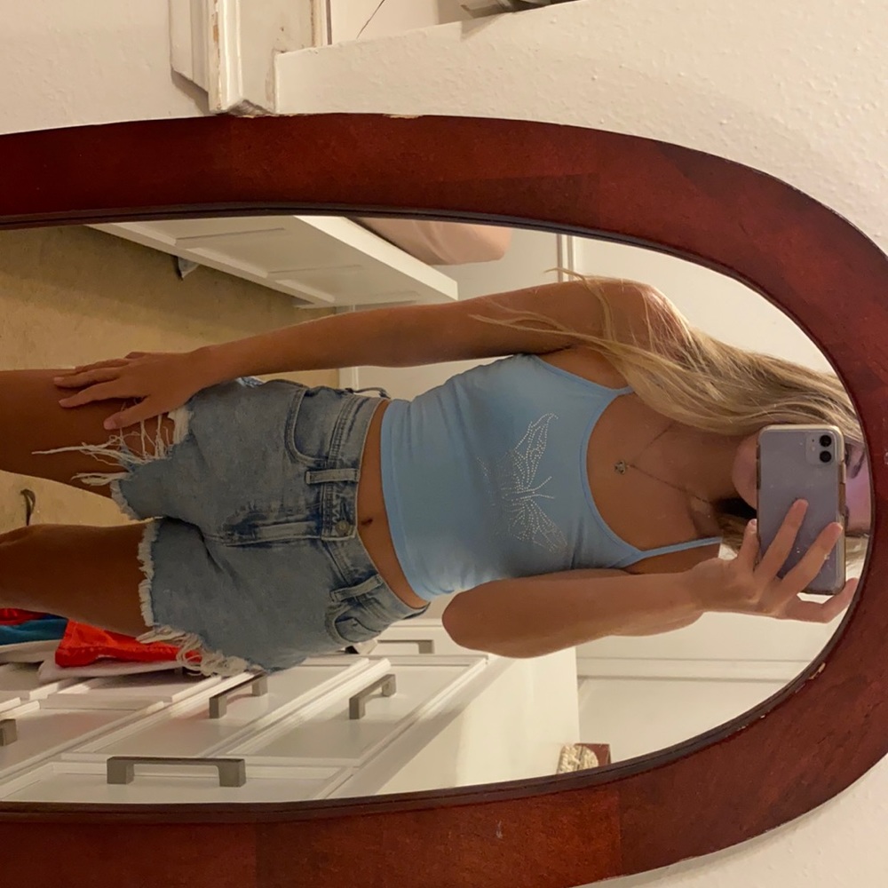 Color:blue size:XS brand:Shein